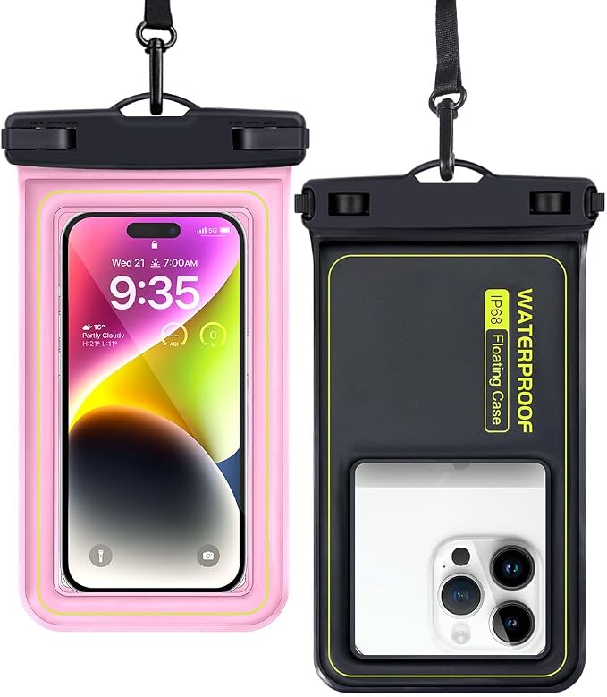 IP68 Waterproof Phone Pouch, Floating Waterproof Phone Case by PEORSEFI