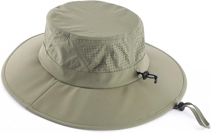 Home Prefer UPF 50+ Sun Hats for Men Women Foldable Wide Brim Fishing Hat Quick - Image 3