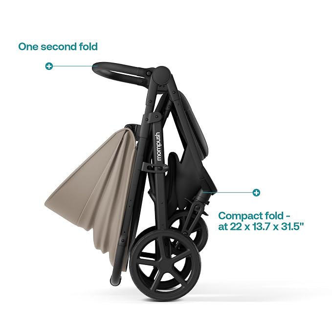 Mompush Nova Baby Stroller for Toddler, Infant & Newborn | Spacious Seat & - Image 7