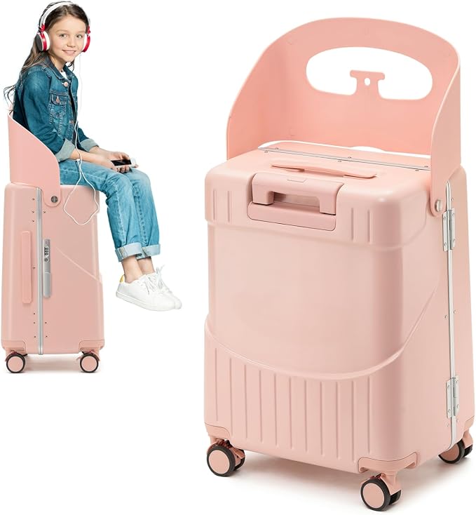 22 Inch TSA Lock Luggage with Seat - Image 4