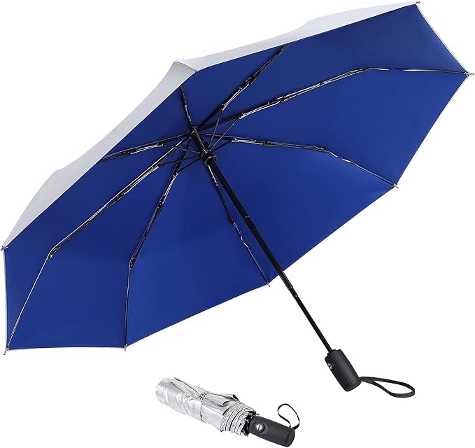 G4Free UPF 50+ UV Protection Large Travel Umbrella 42/46 Inch Auto Open Close by G4Free