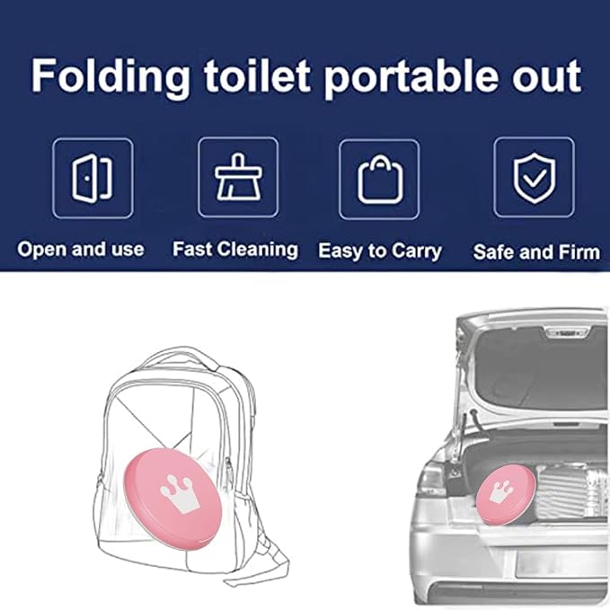 SunnySmile Travel Potty for Toddler, Portable and Foldable Toilet, Apply to - Image 7