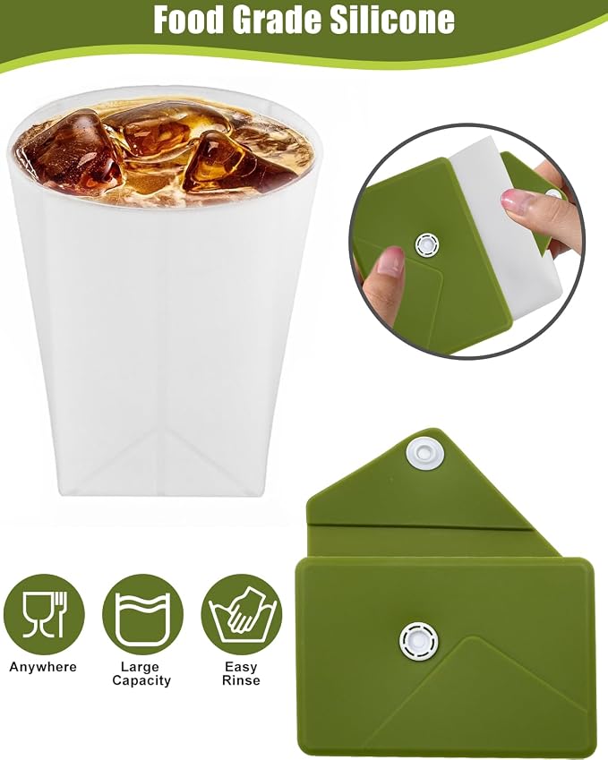 Collapsible Cup Silicone Foldable Water Cup, Collapse Water Bottles - Image 3