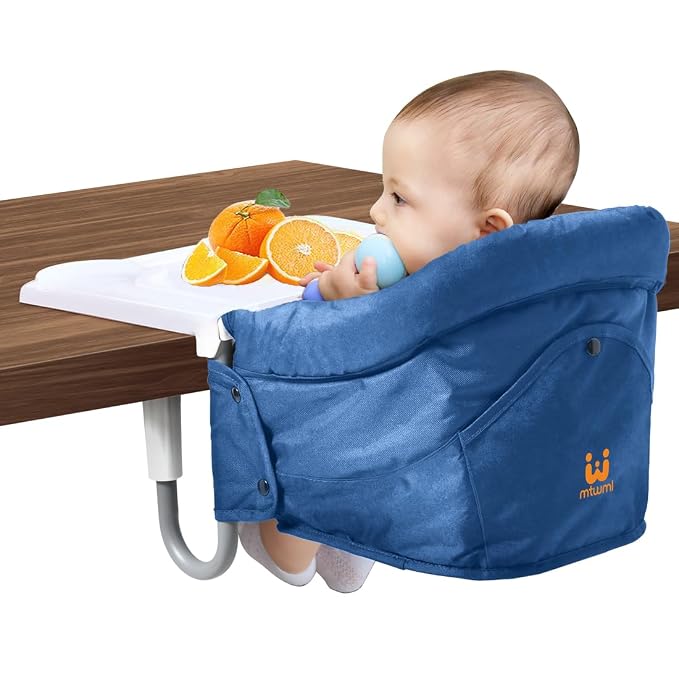 MTWML Hook On High Chair with Tray, Portable Baby High Chair That Attaches to by MTWML