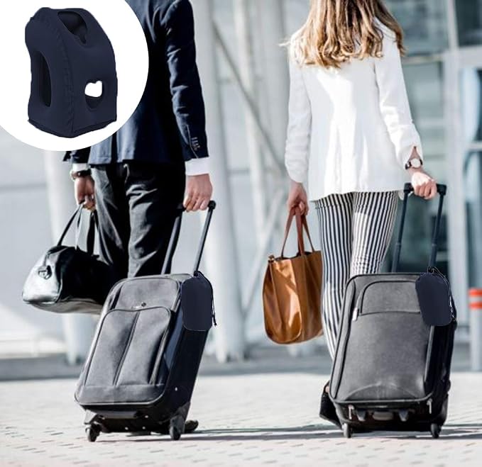 Inflatable Travel Pillow for Airplane, Inflatable Neck Air Pillow for Sleeping - Image 8