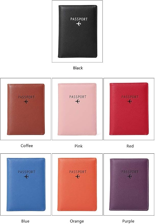 BAKUN Travel Wallet & Family Leather Passport Holder Cover RFID Blocking Travel - Image 7