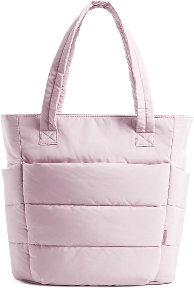 BAGSMART Tote Bag for Women, Lightweight Puffy Tote Bag by BAGSMART