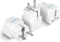 Ceptics Schuko, Germany France Travel Power Adapter, Grounded European Plug by Ceptics