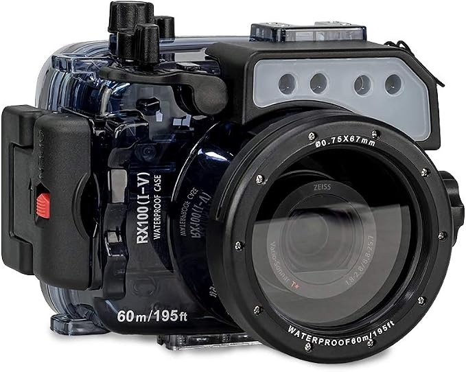 Sea frogs 195FT/60M Underwater Waterproof Camera Diving housing case by Seafrogs