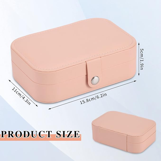 Travel Jewelry Box, PU leather Small Jewelry Organizer - Image 2