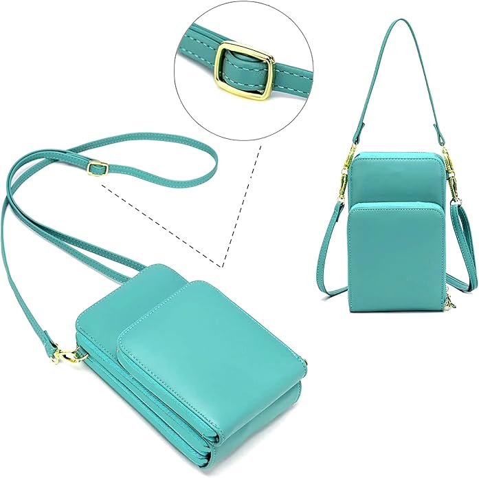 Crossbody Cellphone Purse Women Touch Screen Bag RFID Blocking Wallet Handbag - Image 4