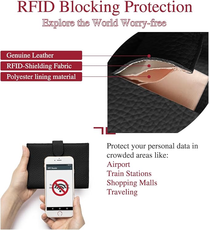 RFID Slim Passport Holder for Travel – Leather Passport Wallet for Women & Men - Image 4