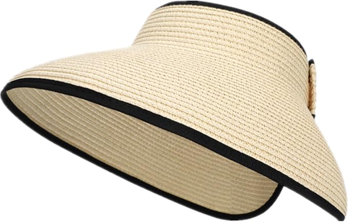 Womens Sun Visor Hat Straw Sun Visors by Unknown