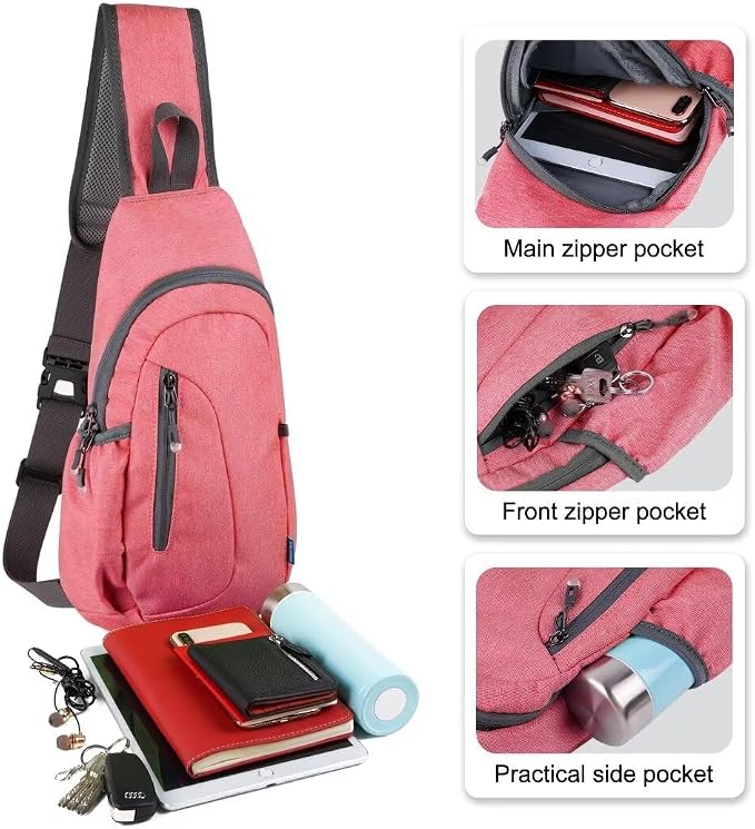 TITECOUGO Small Sling Bag, Lightweight Crossbody Backpack - Image 2