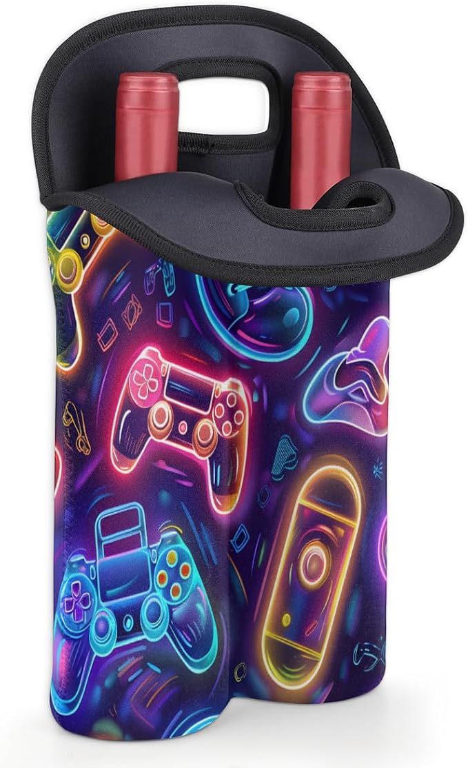 Neoprene Wine Tote, Bottle Carrier Gag Insulating Neoprene Thicker, Insulated - Image 4