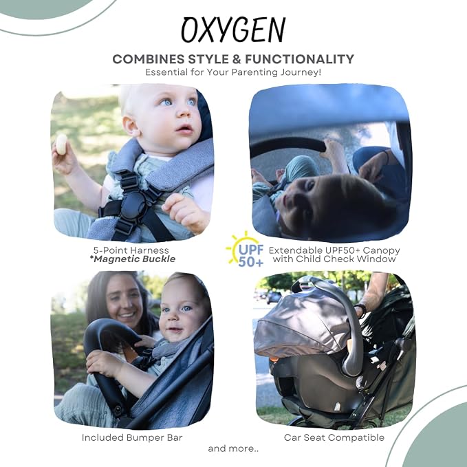 guzzie+Guss Oxygen v2 Lightweight Stroller – Compact, Travel-Friendly Baby - Image 5