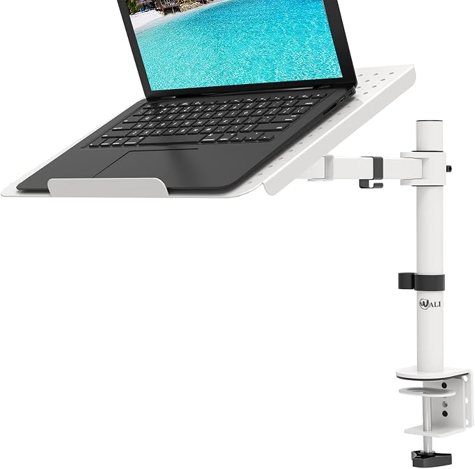 WALI Laptop Mount Arm for Desk, Laptop Tray, Fully Adjustable, by WALI