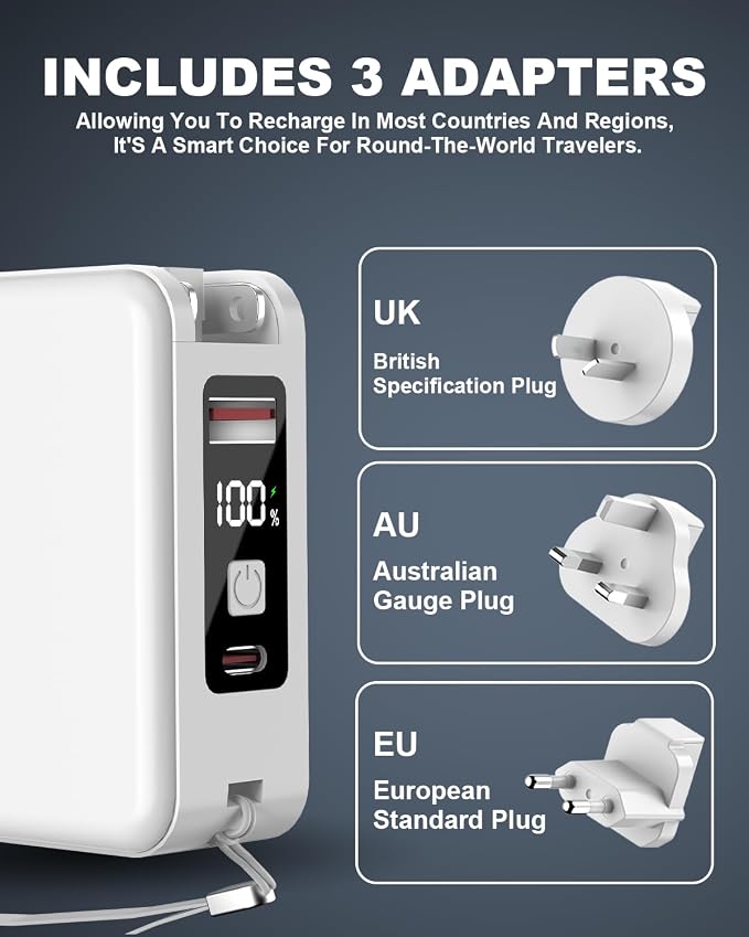 for Magsafe Portable Charger Power Bank 10000mAh, 22.5W Battery Pack Fast - Image 4