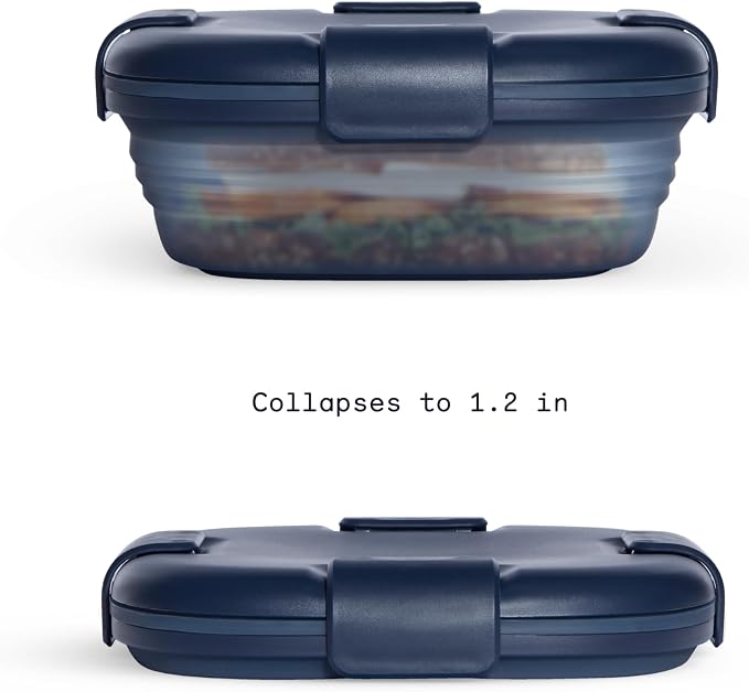 STOJO Collapsible Sandwich Box – 24oz, Reusable Food Storage Container - Image 2