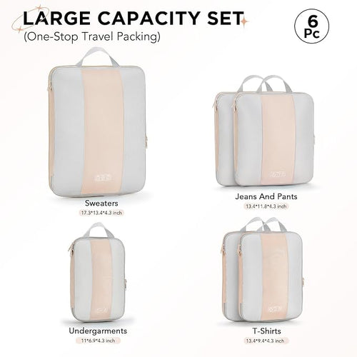 6 Set Compression Packing Cubes - Image 2