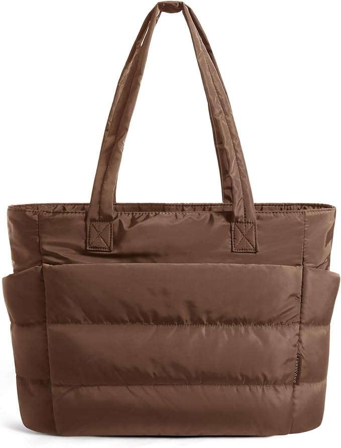 BAGSMART Tote Bag for Women, Lightweight Puffy Tote Bag by BAGSMART