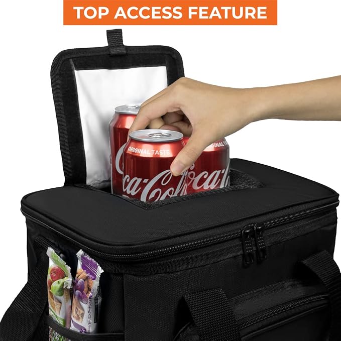 OPUX Soft Cooler Bag, Insulated Collapsible Lunch Cooler Bag - Image 3