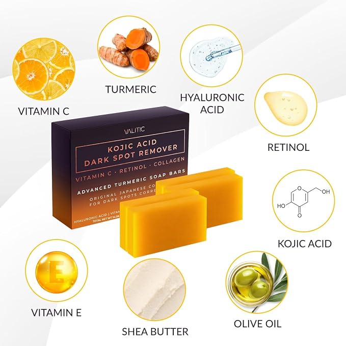 VALITIC Kojic Acid Dark Spot Remover Soap Bars - Image 5