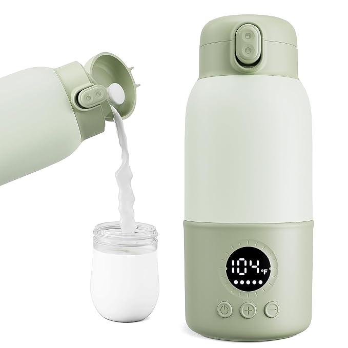 Portable Bottle Warmer for Travel, 2-Min Fast Heating Baby Bottle Warmer by Unknown