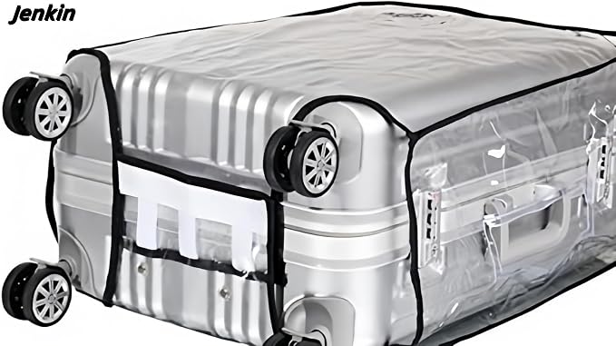 JenKin Luggage Protector Suitcase Cover PVC Waterproof Travel Suitcase Fits - Image 9