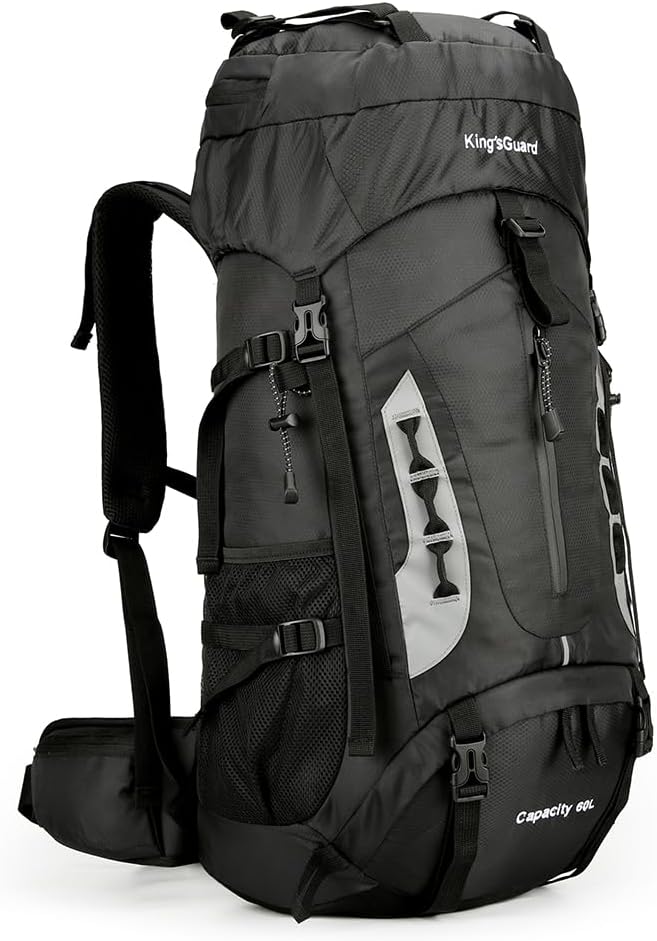 King'sGuard 60L Hiking Backpack Lightweight Camping Backpack by King%27sGuard