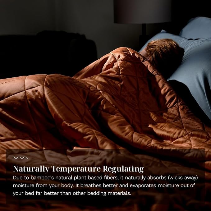LUXOME Lightweight Blanket | 100% Rayon from Bamboo Fabric & Fill | Full/Queen - Image 5