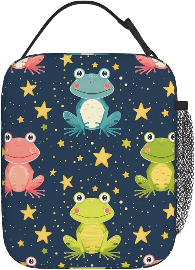 Frog Insulated Lunch Box for Women Men Frog Lunch Bag for Travel, or Fishing - Image 3
