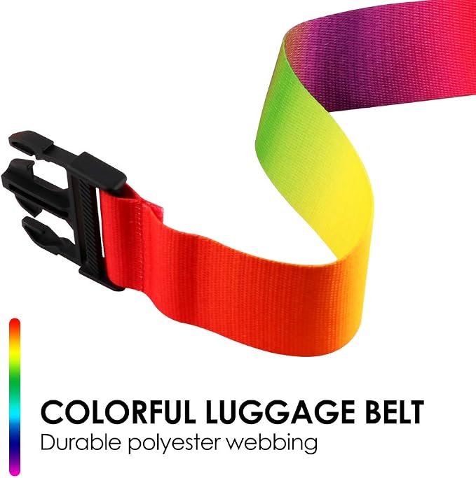Adjustable Travel Luggage Strap Suitcase Belt Travel Bag Accessories 1.96 in W - Image 2