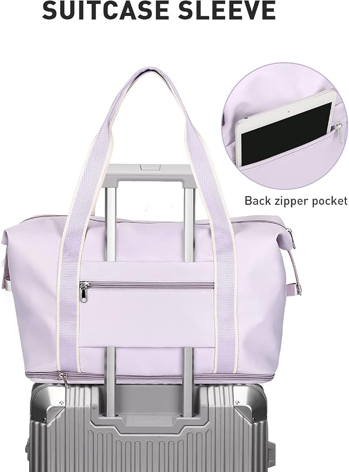 Travel Duffel Bag, Sports Tote Gym Bag, Shoulder Weekender Overnight Bag - Image 5
