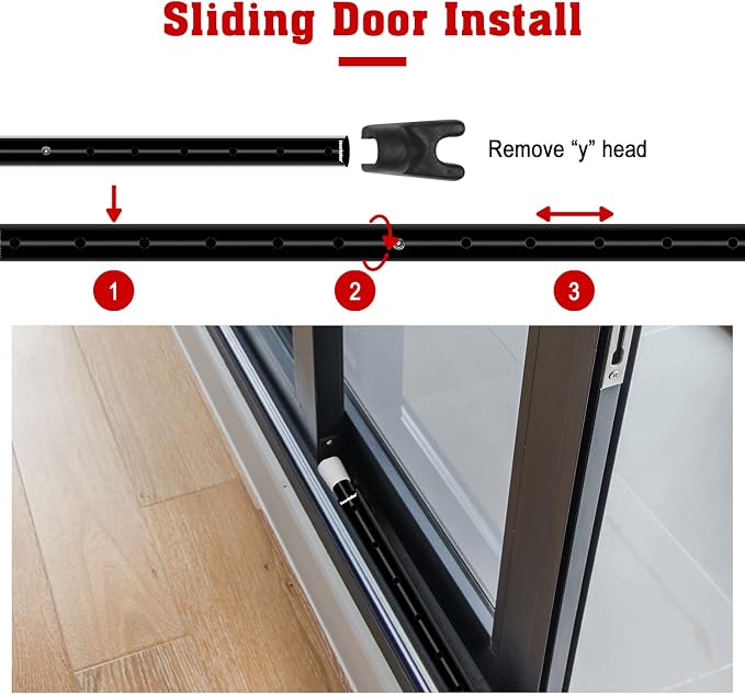 SECURITYMAN 2-in-1 Door Security Bar & Sliding Patio Door Security Bar via - Image 8
