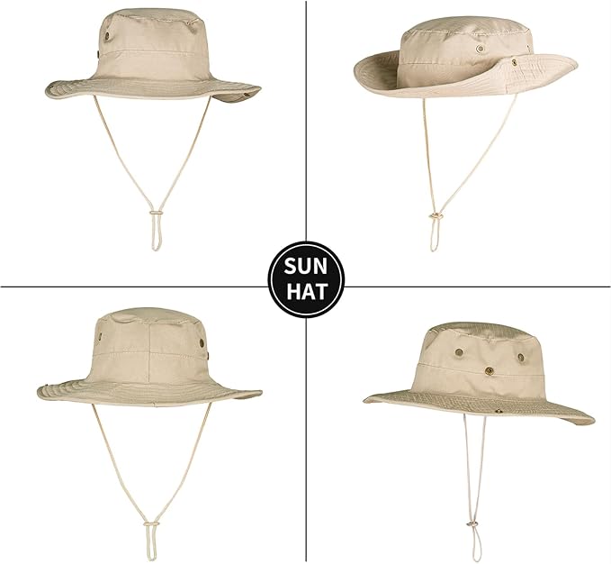 Sun Hats for Men Women Boonie Hat Foldable Fishing Hat UPF 50+ Bucket Hat for - Image 3