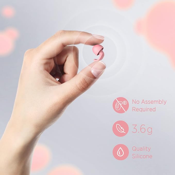 Silicone Reusable Soft Comfortable Earplugs - Image 3