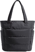BAGSMART Tote Bag for Women, Lightweight Puffy Tote Bag by BAGSMART