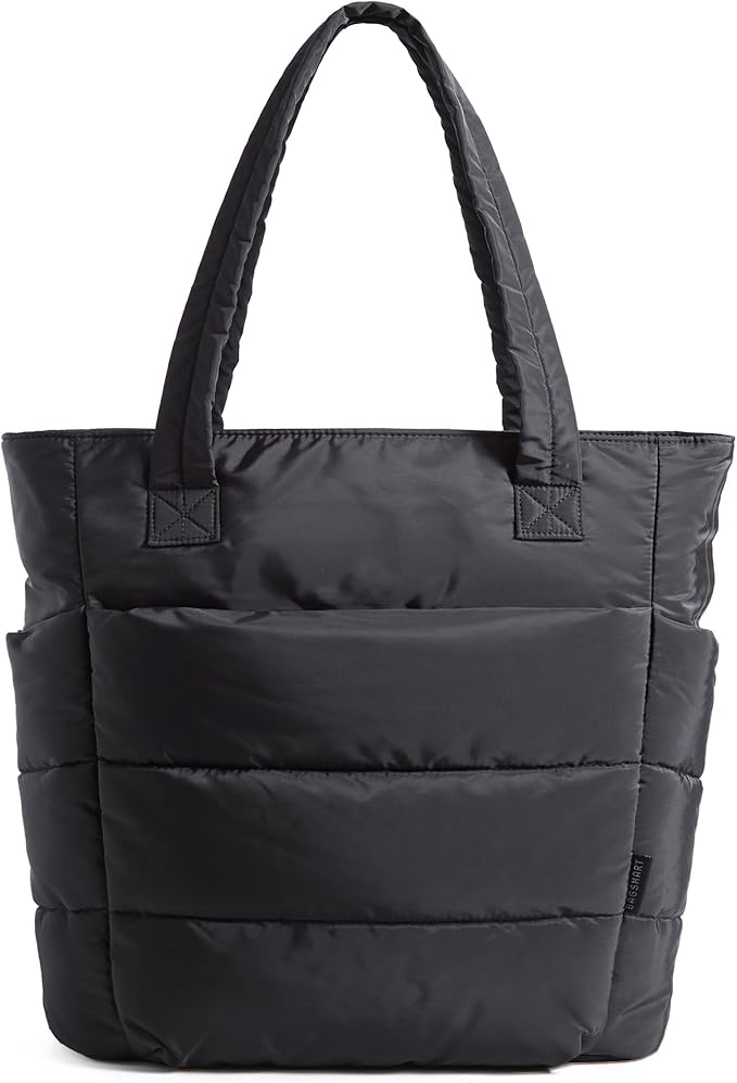 BAGSMART Tote Bag for Women, Lightweight Puffy Tote Bag by BAGSMART