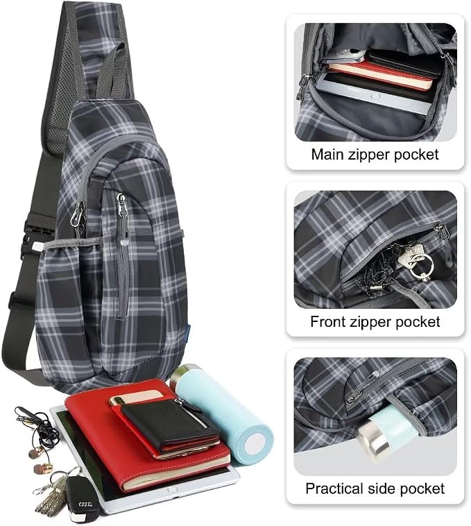 TITECOUGO Small Sling Bag, Lightweight Crossbody Backpack - Image 2