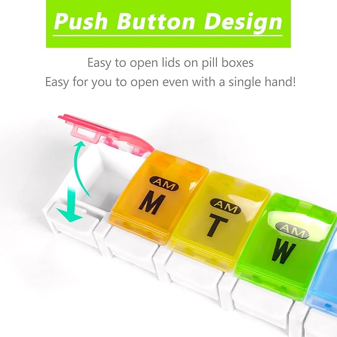 Extra Large Weekly Pill Organizer 2 Times a Day - Image 3