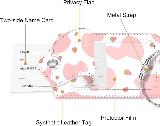 Fintie Luggage Tags, Privacy Cover ID Label - Image 4