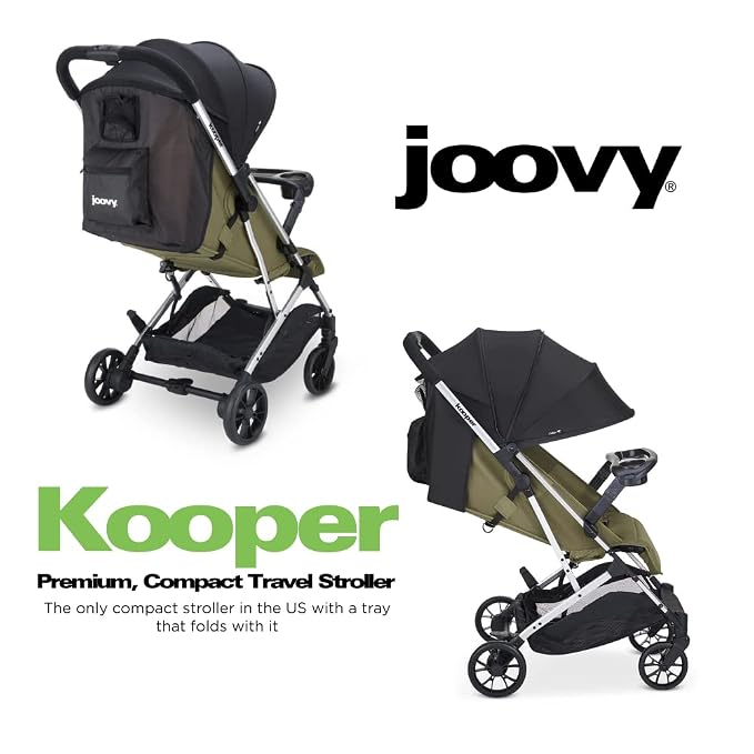 Joovy Kooper Lightweight Baby Stroller Featuring Removable, Swing-Open Tray - Image 3