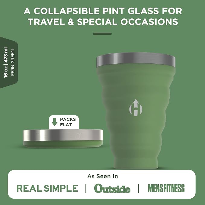 HYDAWAY Pocket Pint - 16oz Collapsible Silicone Cup - Reusable - Image 4