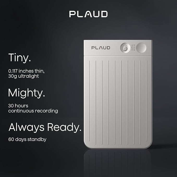 AI Voice Recorder, Note Voice Recorder w/Case, App Control, Transcribe & - Image 4