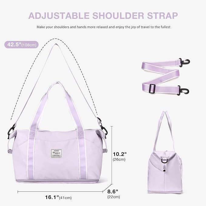 Travel Duffel Bag, Sports Tote Gym Bag, Shoulder Weekender Overnight Bag - Image 5