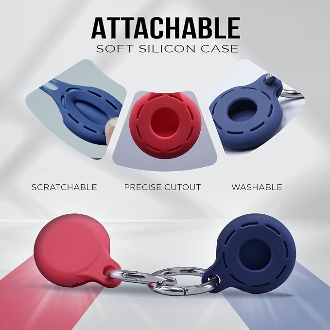 Apple AirTag 4 Pack Shockproof, Dustproof & Washable Cases, Silicon Holders - Image 5