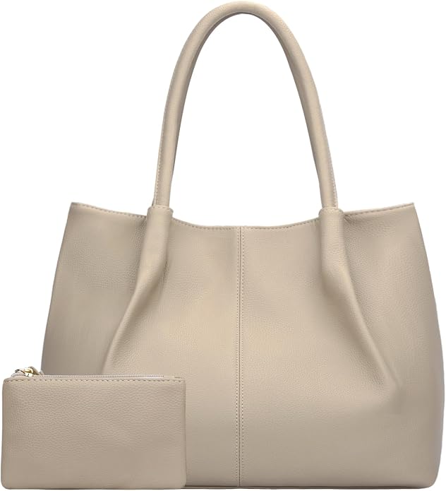 KKXIU Tote Bag for Women Vegan Leather Shoulder Purse Large Capacity Travel Bag by KKXIU