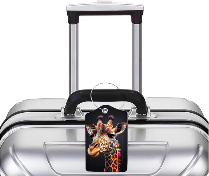 2 Pack Luggage Tag for Suitcase, Cute Unique Leather Bag Tags Identifiers - Image 5