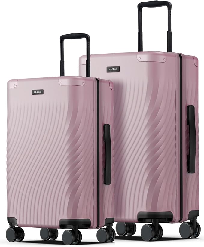 ECOHUB Hardside Expandable Carry On Luggage Sets, Recycled PC 20/24" Rolling by ECOHUB